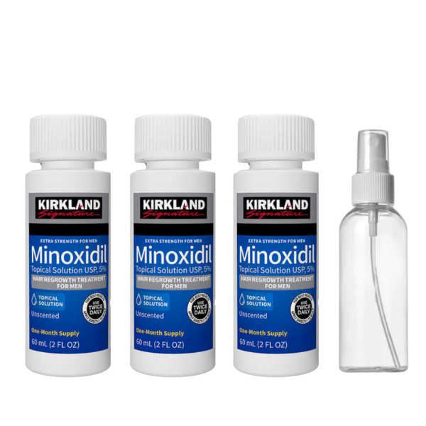 Minoxidil kirkland 5% (180ml) 3 meses+gotero original (obsequio mascarilla hidratante) - Imagen 2