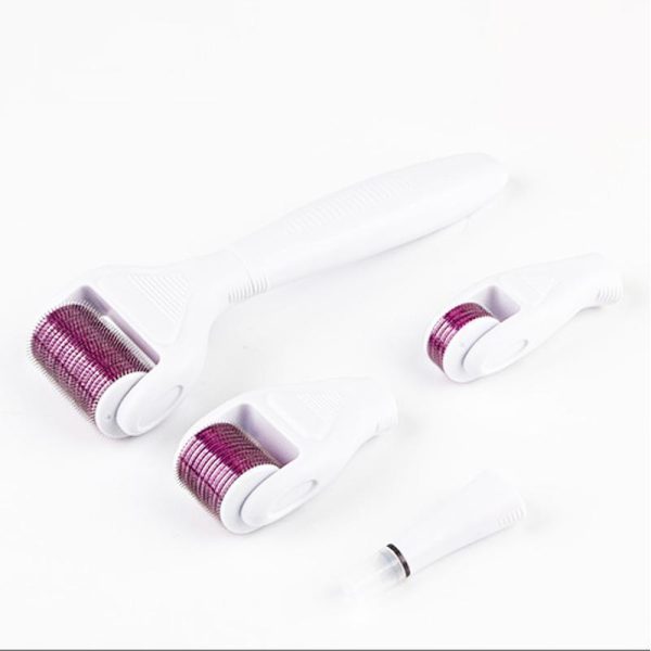 Derma roller facial 5 en 1 con microagujas titanio