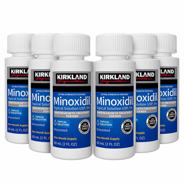 Minoxidil kirkland 5% Caja (360ml) x6 meses de tratamiento - Imagen 2