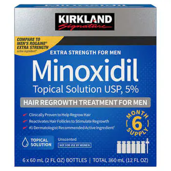 Minoxidil kirkland 5% (360ml) x6 meses de tratamiento +dermaroller titanio/Envio gratis(obsequio mascarilla hidratante) - Imagen 4