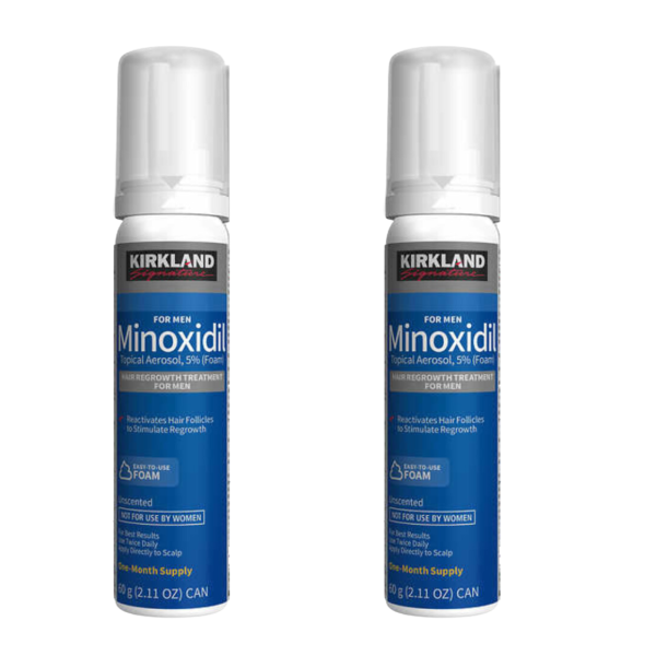 Minoxidil Kirkland  5% en Espuma  x 2 meses de tratamiento