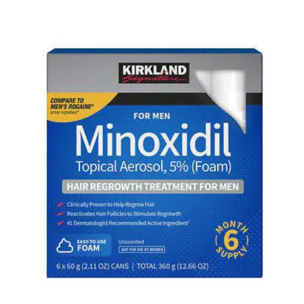 Minoxidil Kirkland 5% en Espuma  x 1 mes de tratamiento - Imagen 2