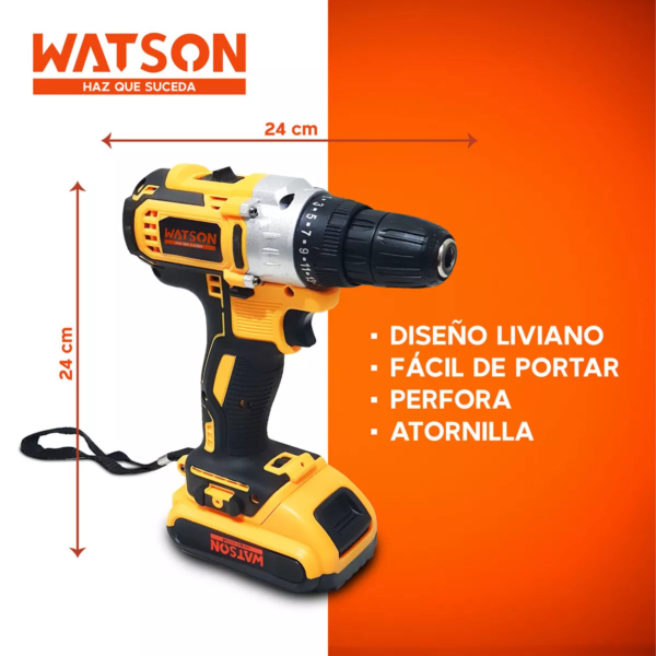 Taladro Inalámbrico Watson 36v + 2 Batetias(Entrega gratuita, pago al recibir) - Imagen 4