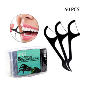 Hilo Dental 50 Unidades Carbon bambú