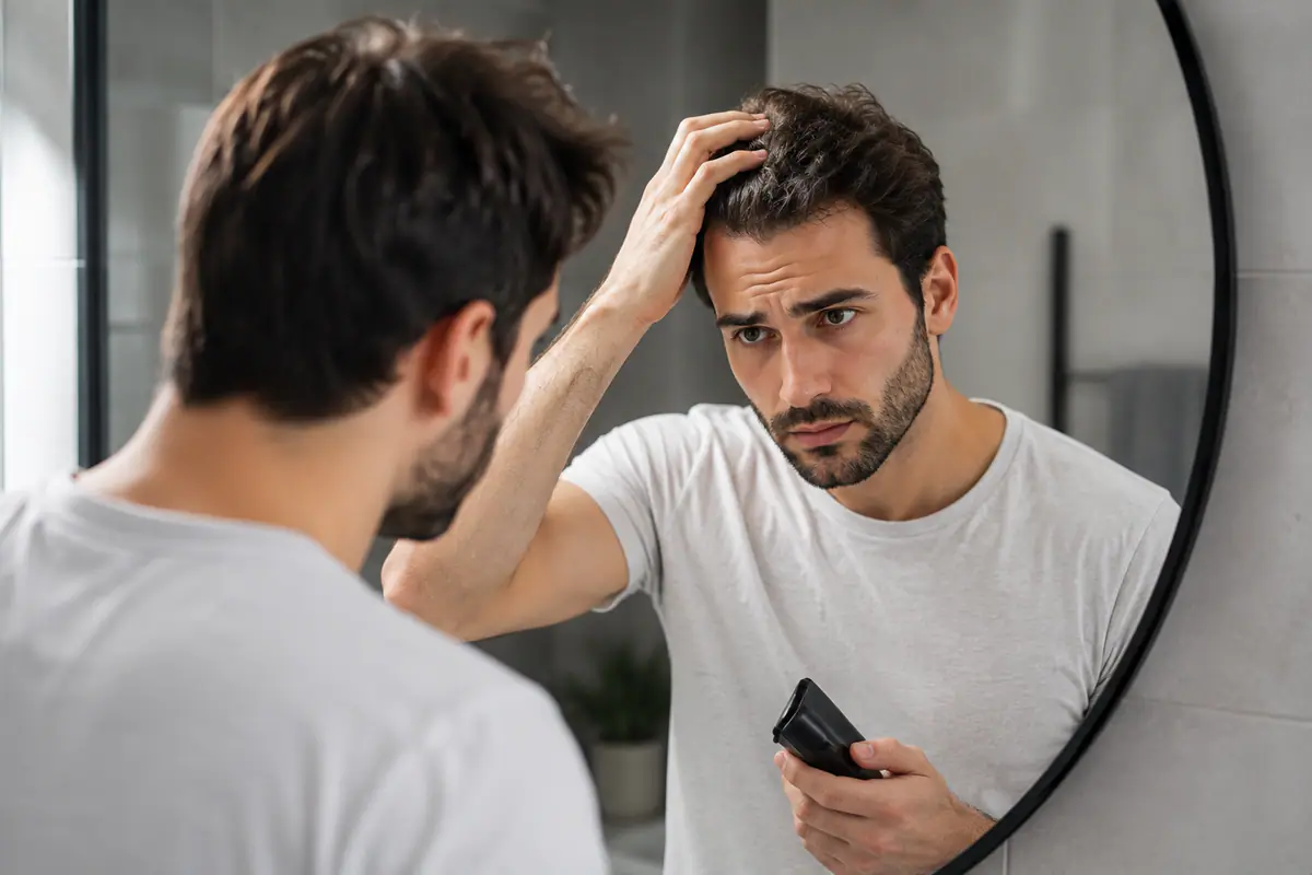 Aplicación de minoxidil en una rutina de cuidado capilar