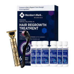 Minoxidil Member’s Mark 5% 6 meses + Dermaroller y Máquina Trimmer T9/T10 en Ofertazo Chile - foto 2
