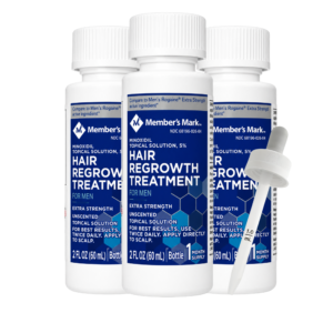 Minoxidil Member’s Mark 5% 3 meses + gotero original en Ofertazo Chile