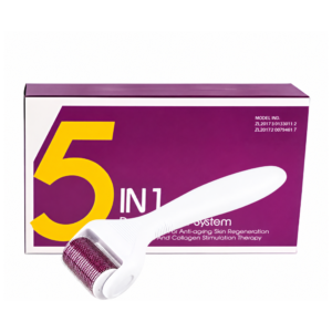 Derma roller facial 5 en 1 con microagujas titanio en Ofertazo Chile