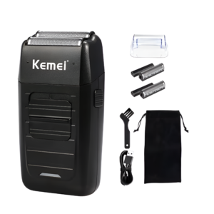 Afeitadora shaver kemei-KM-1102 inalámbrica recargable de doble hoja, para barba en Ofertazo Chile