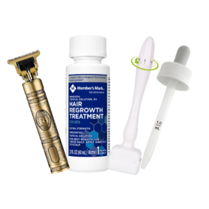 Minoxidil Member’s Mark 5% 1 mes + Dermaroller ajustable y Máquina Trimmer T9/T10 en Ofertazo Chile