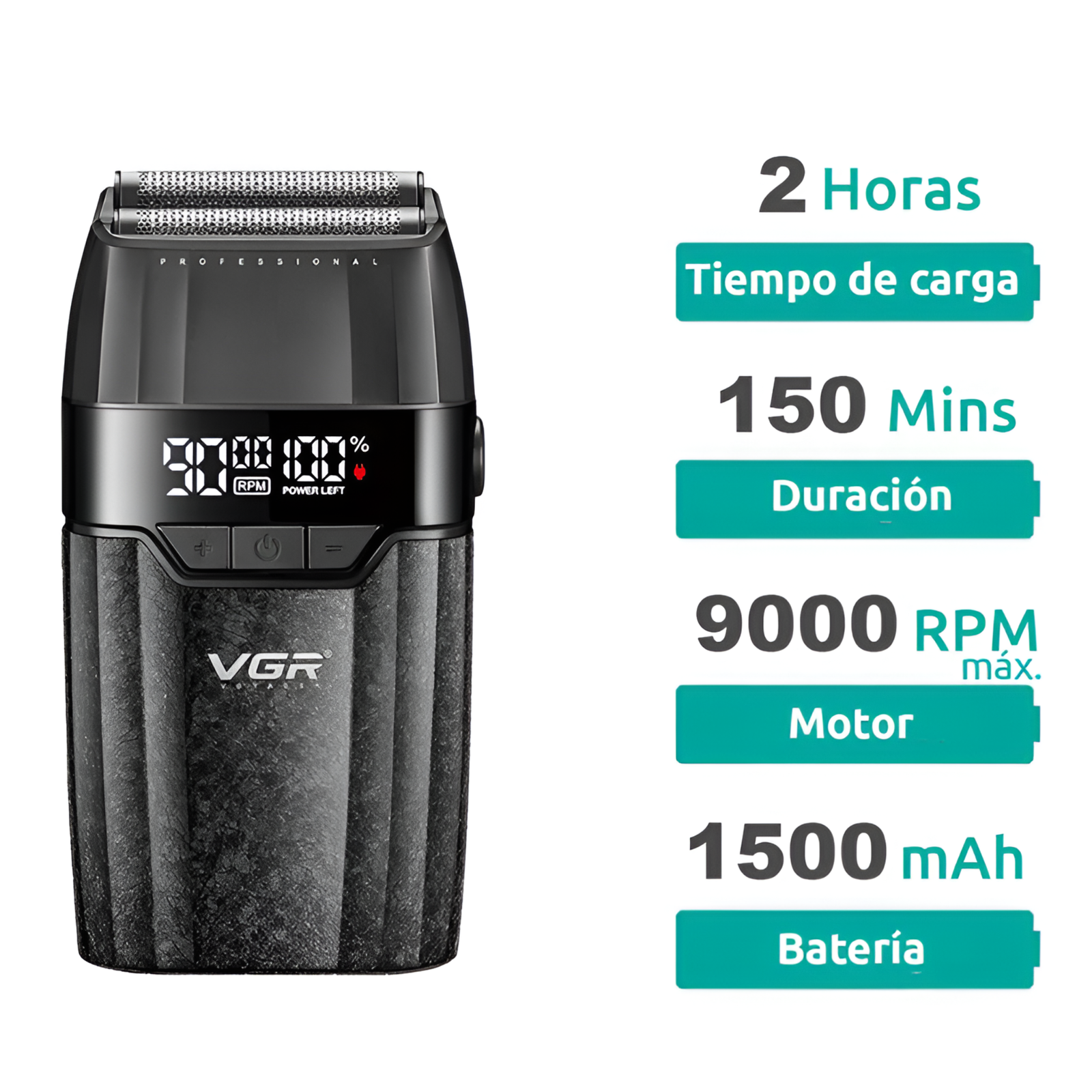 VGR Barber Combo V-640S3-COM 3 en 1 Profesional – Color Negro en Ofertazo Chile - foto 2