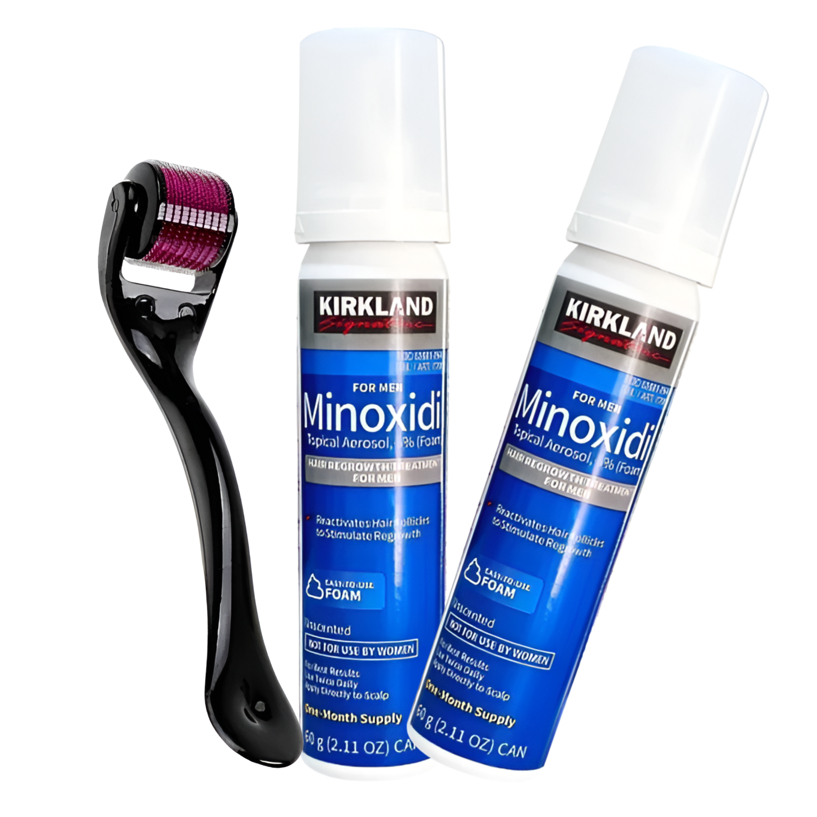 Minoxidil Kirkland 5% Espuma – 2 Meses + Dermaroller en Ofertazo Chile - foto 2