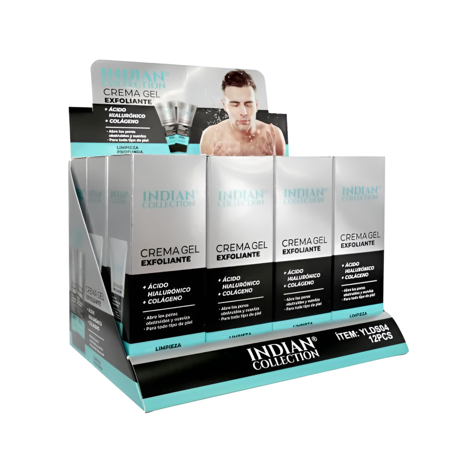 Crema Gel Exfoliante Facial para Hombre – 100 ml Indian Collection en Ofertazo Chile - foto 3