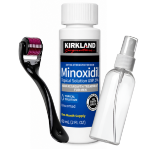 Minoxidil Kirkland 5% 60ml 1 Mes de Tratamiento + Atomizador y Dermaroller en Ofertazo Chile