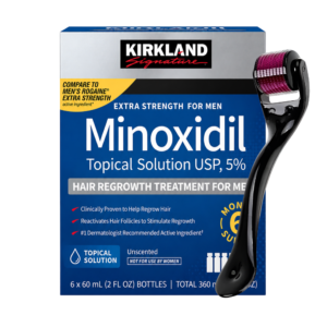 Minoxidil Kirkland 5% 360ml 6 Meses + Dermaroller Titanio en Ofertazo Chile - foto 4