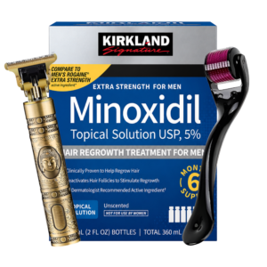 Minoxidil Kirkland 5% 6 Meses+Dermaroller y Trimmer T9/T10 en Ofertazo Chile